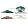 Outdoor Replacement Canopy Top 10x10ft 300D Polyester Cloth Double Tier Gazebo Roof Cover Garden BBQ Gazebo Top Replacement Cove