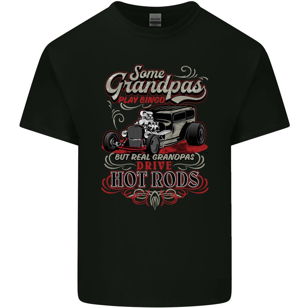 Some Grandpas Play Bingo Hot Rods Unisexs Light Cotton TShirt