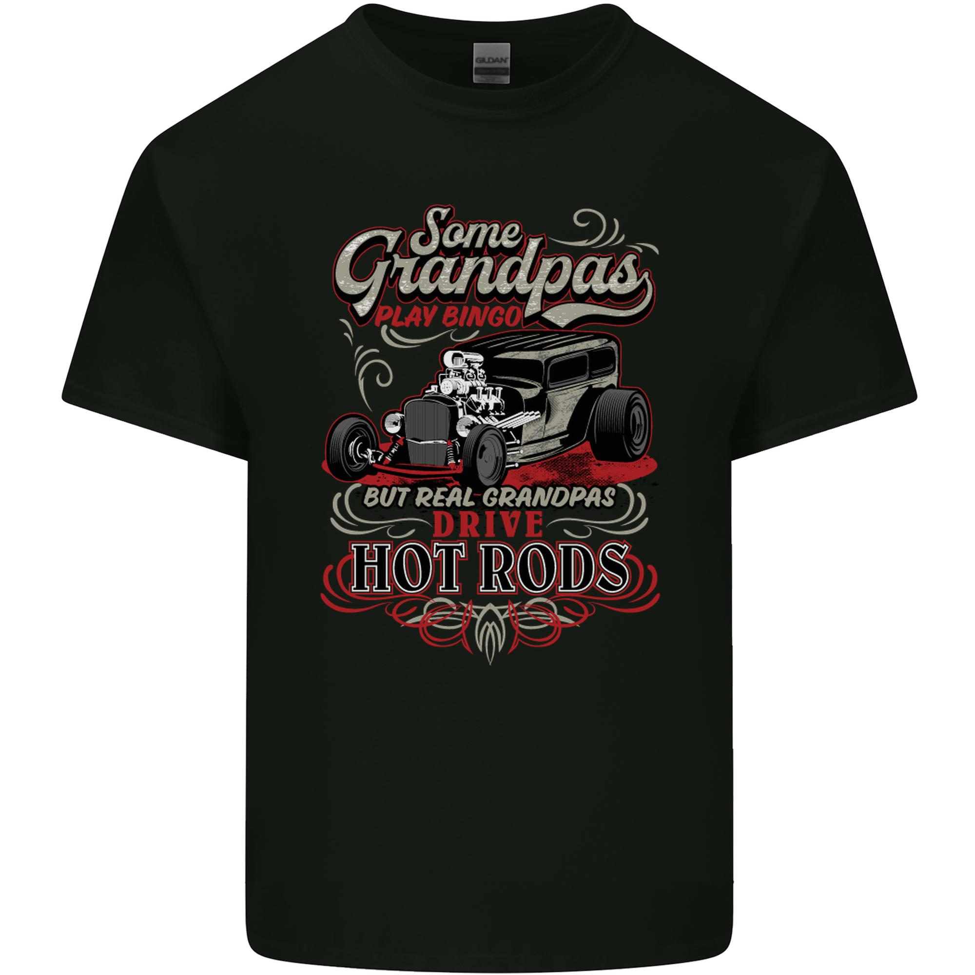 Some Grandpas Play Bingo Hot Rods Unisexs Light Cotton TShirt S