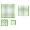 Yousheng 4Pcs Acrylic Quilting Ruler 4.5/6/9.5/12.5-Inch Square Fabric Cutting Patchwork Ruler with Clear Mark DIY Sewing Craft Projects Template