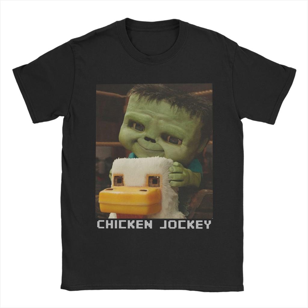 Printed Steve's Lava Chicken Pixel 2025 Movie T Shirt for Men Women 100% Cotton Tee Shirt Short Sleeve Clothing