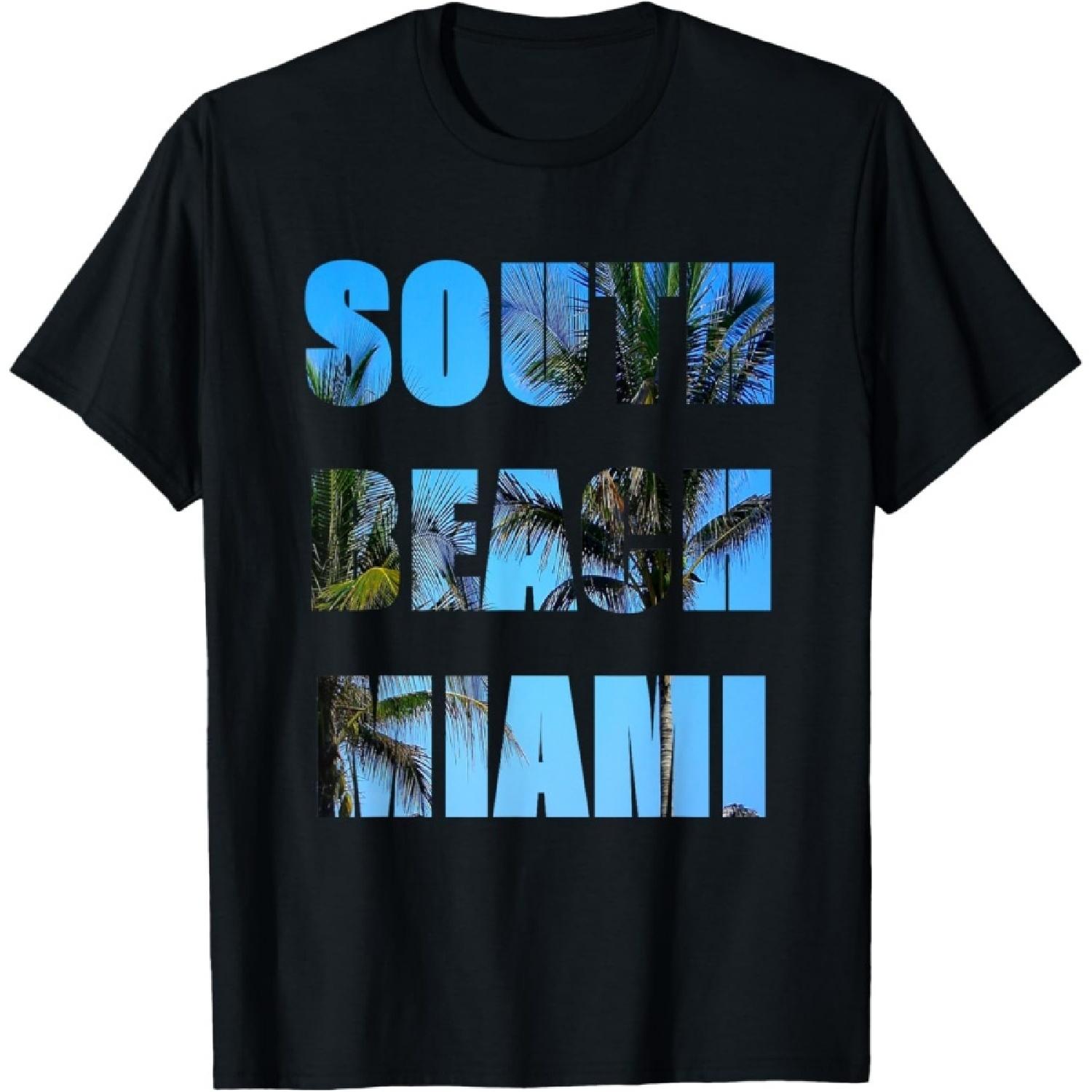 Футболка South Beach Miami Футболка для мужчин женщин девочек детей S