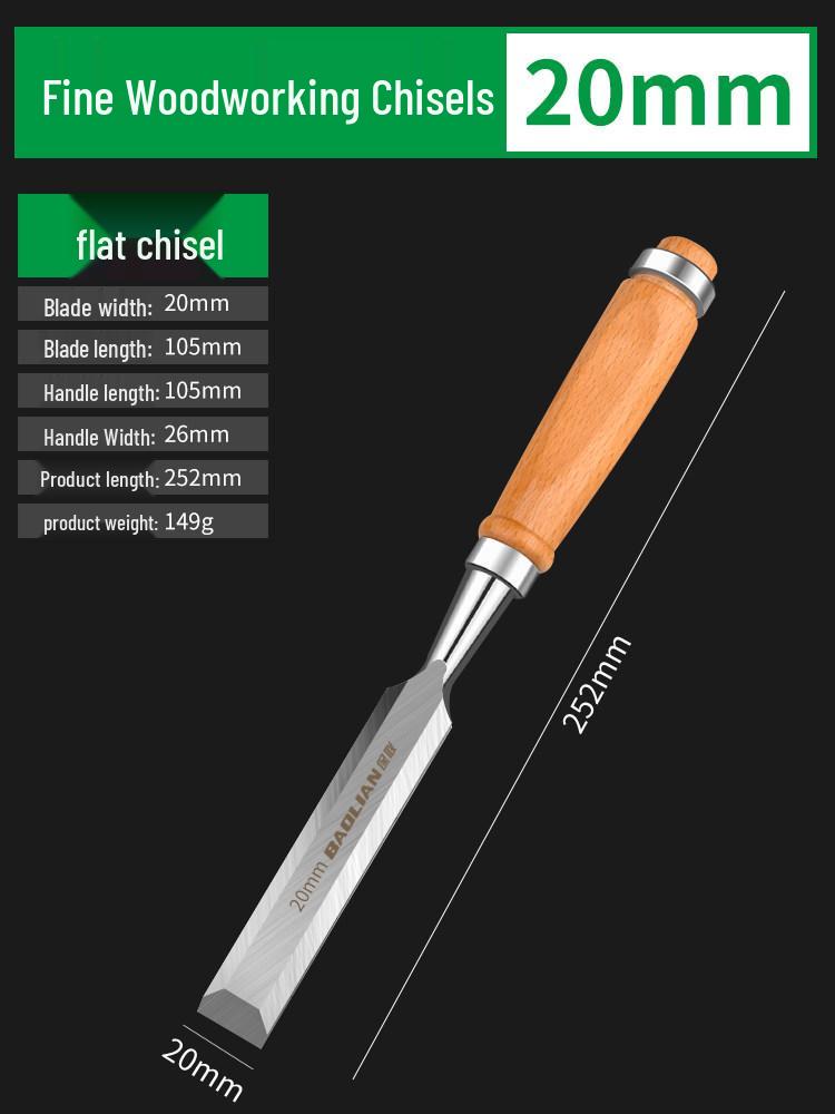 Wooden Handle Carving and Grooving Chisel Set for Woodworking