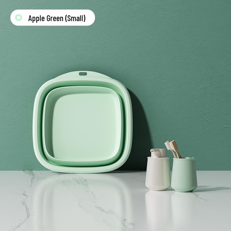 Tragbares faltbares Waschbecken für Zuhause, Studentenwohnheim und Reisen: Großes Becken zum Fußwaschen & Kleines Becken für Babys und Schwangere.