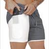 Men's Athletic Double-Layer Running Shorts - Trendy, Casual, Outdoor Fitness Wear