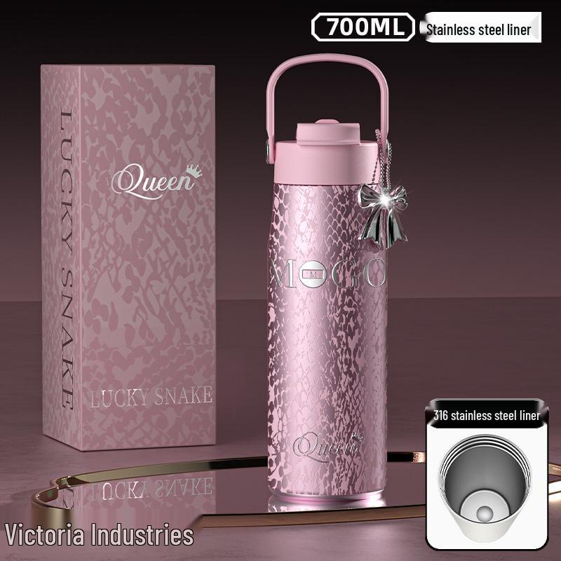 Large Floral Insulated Stainless Steel Travel Cup for Women - Perfect for Cars and Coffee