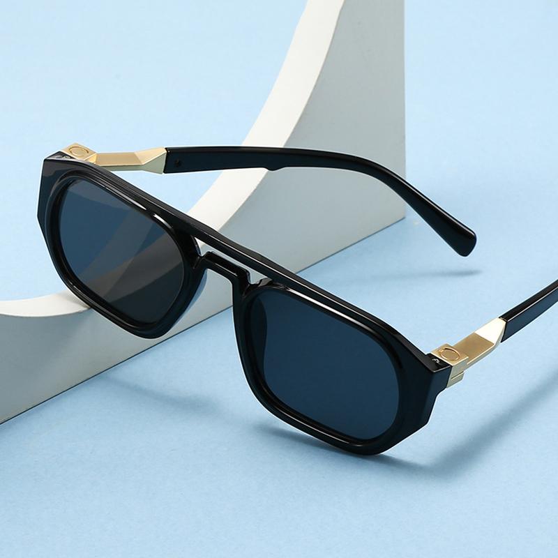 New Vintage Square Sunglasses Women Men Brand Polygon Sun Glasses Female Round Eyewear Oculos De Sol for Male Female Eyeglasses