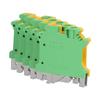 50Pcs DIN Rail Mount Terminal Grounding Terminals Block for Electrical Connections USLKG‑6