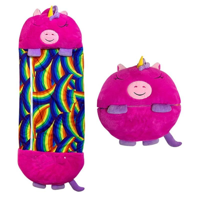 Children's Cartoon Sleeping Bag Pillow Birthday Gift Kids Comfy Plush Warm Sleepy Sack Animal Boys Girls Soft Sleepsack