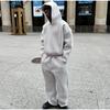 2026 Unisex High Street Fleece Hoodie Sweatshirt Sweatpants Set Loose Fit Men Women