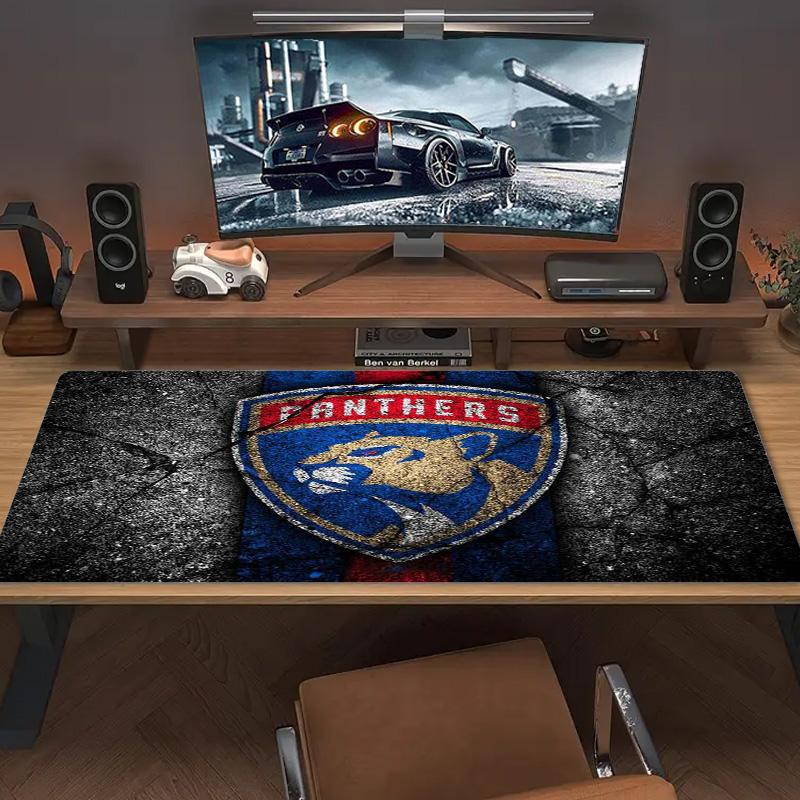 Florida Panthers Color Mouse Pad Large Gaming Table Cushion Non-slip Laptop Tablet Big Mousepad XXL Mat Mini PC Playmat With Lock Edge