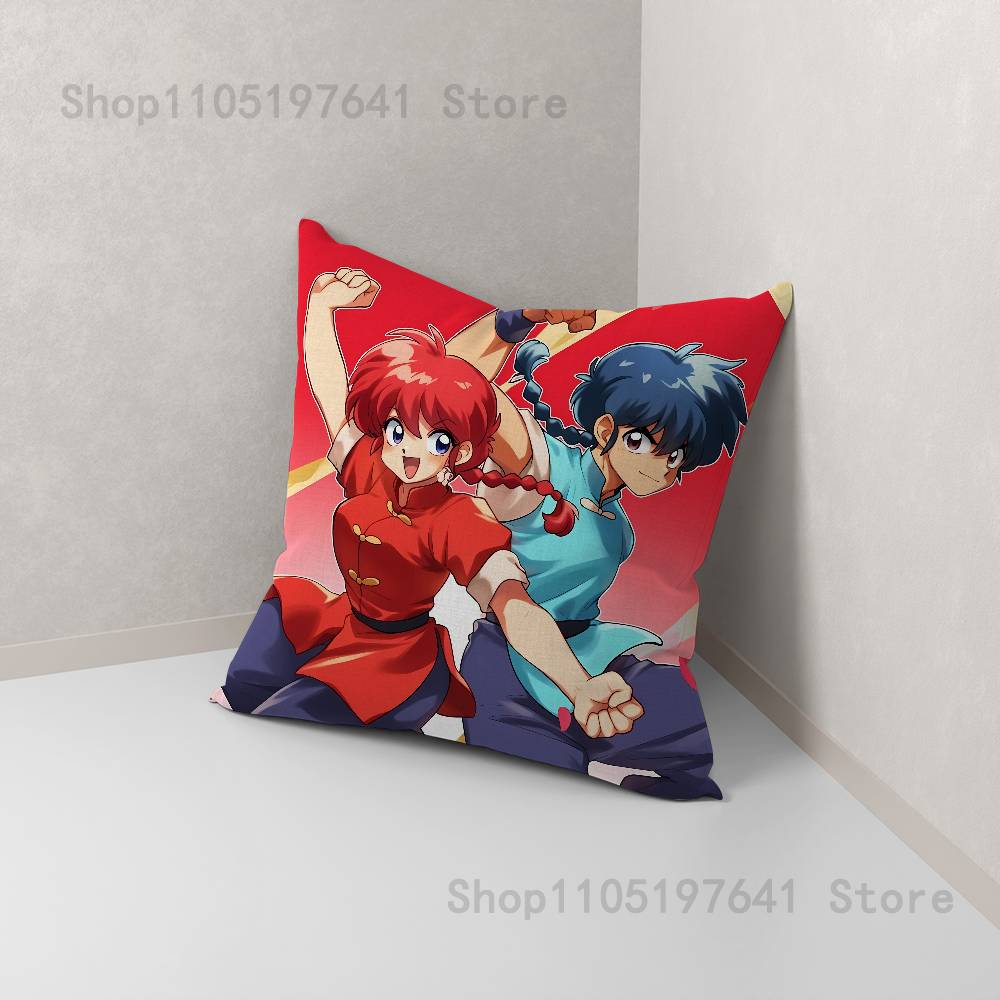 COOL Ranma 1 2 Pillow Case cute cartoon anime peripheralsBedroom Sofa Decorative Cushion Cover Soft Cushion Cover