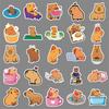 50 Capybara Cartoon Stickers Cute Animal Kapibala Decorative Mobile Phone Case Can Be Glued and Small Mochi Stickers