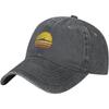 Rowing Sunset Retro Baseball Cap Washed Cotton Low Profile Dad Hat Unisex Casual