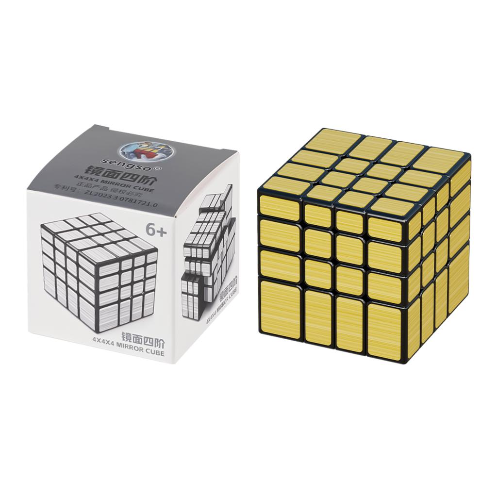 [JudyCube] SENGSO 4x4 Mirror Cube Magic Speed Cube Stickerless Professional Fidget Toys Shengshou Mirror 4x4 Cubo Magico Puzzle