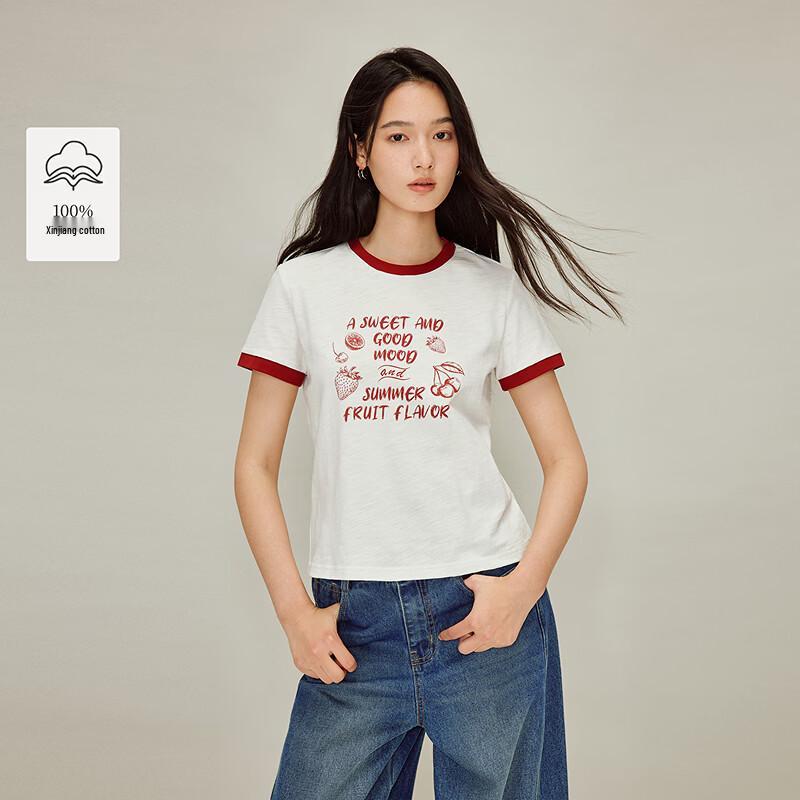 INMAN Women s Graffiti Print Cotton T-Shirt M