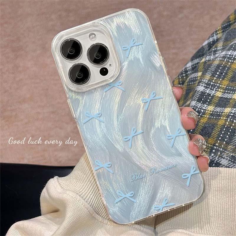 Black Heart  Phone Case for iPhone 17 Air 16 16e 17E 15 14 13 12 11 Pro Max Plus Chiffon Texture Back Cover
