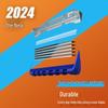 Universal Manual Razor with Five-Layer Blade and Metal Holder for Face and Beard Shaving