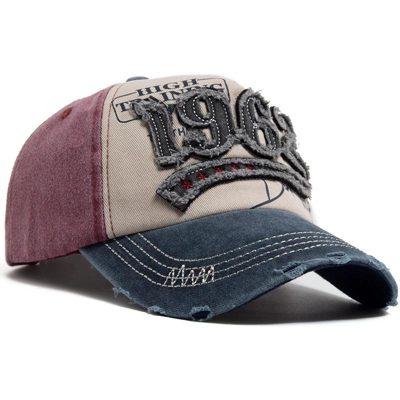 Fashion Vintage Washed Cotton Baseball Cap Men Digit 1962 Embroidery Snapback Spring Autumn Women Hat Visor Hip Hop Caps