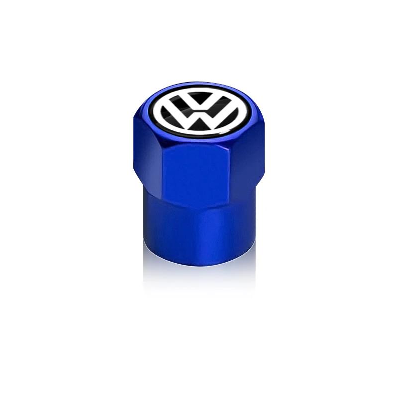 4Pcs Car Valve Caps Wheel Tires Air Tyre Stem Protective Cover For Volkswagen Golf Jetta Tiguan Touran TSI TDI R32 MK4 GTI
