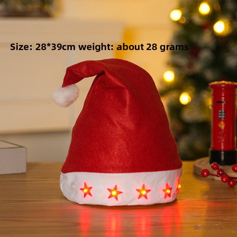 

Рождественские украшения Рождественская шляпа Лампа Санта-Клауса Нетканая шляпа Рождественский подарок