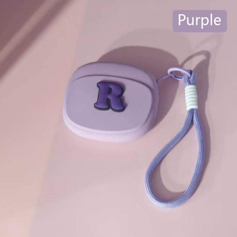 Letter Storage Bag Silicone Coin Purse Wallet with Lanyard Portable Data Cable Earphone Organizer Key Pouch Waterproof Wallets
