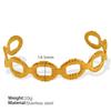Vintage Cuban Chain Bracelet Stacked Design Sense Exaggerated C-Shaped Bracelet Women Hollow Fashion