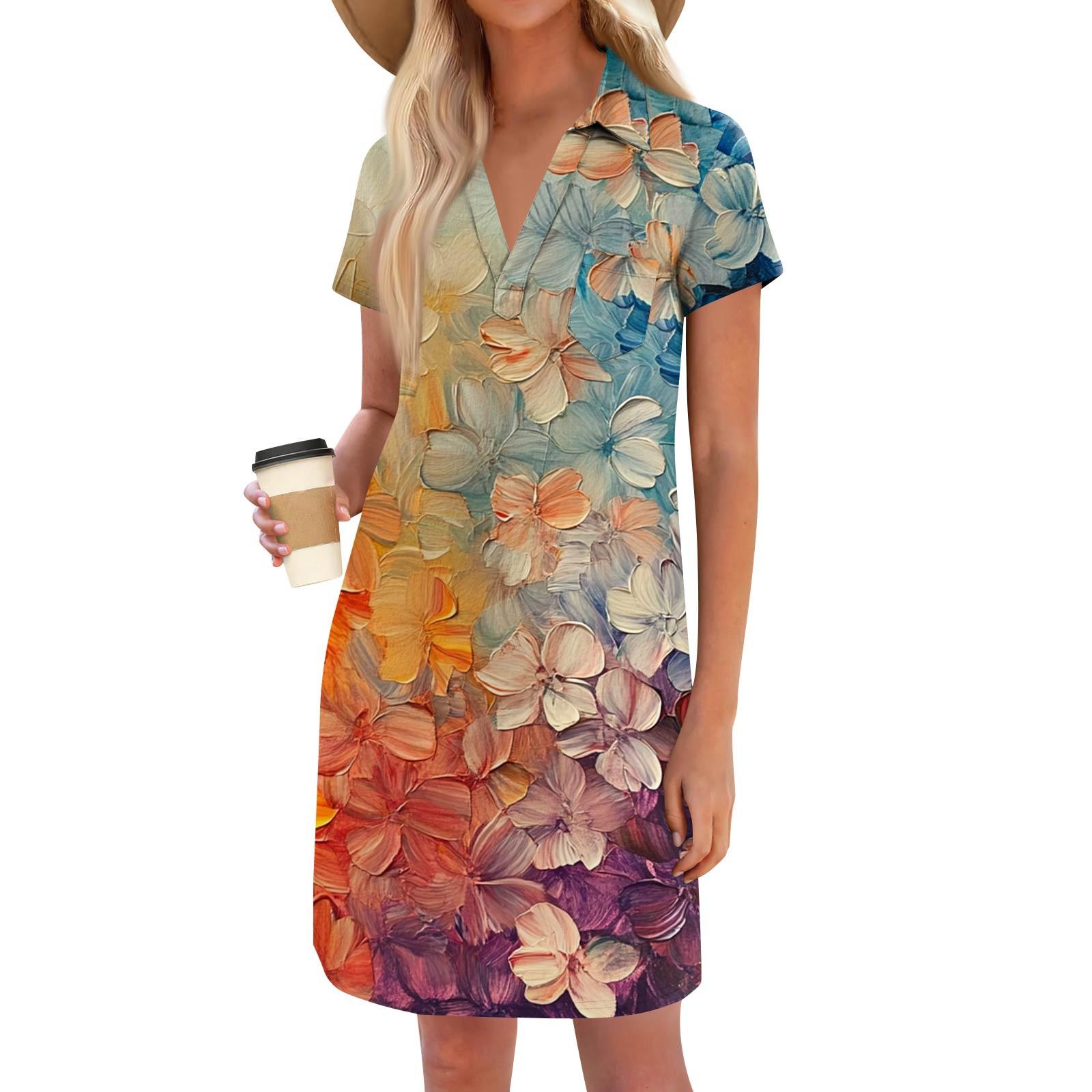 

Женская мода повседневная свободная футболка с коротким рукавом и V-образным вырезом с маленьким карманом M