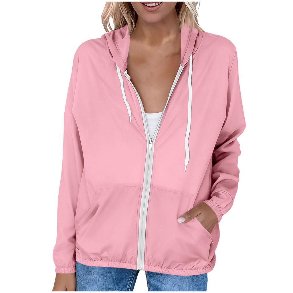 Women's Loose-fitting Fashionable Sun Hooded Outdoor Jacket