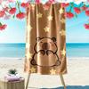 Whimsical Whiskers: Adorable Animal Moments Beach Towel Portable for Travel Outdoor Camping Absorbent Bath Towel Seaside Swim