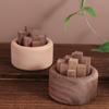 Eco-Friendly Wood Art Fireless Aromatherapy Round Wooden Aromatherapy  Home Decoration