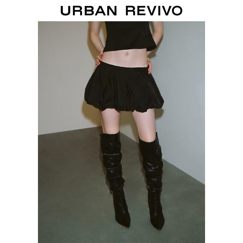 UR Women s Summer Casual Ultra-Short Bubble Skirt L