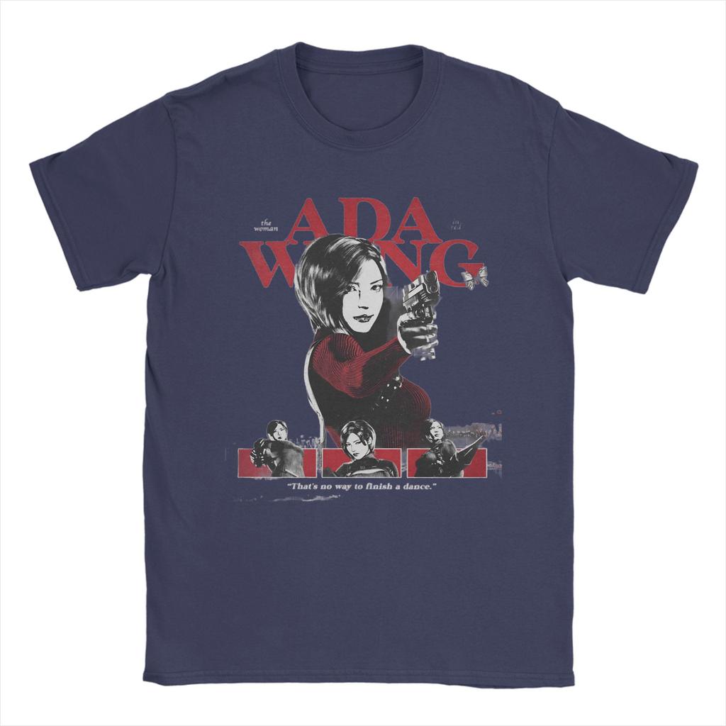 Biohazard Game Ada Wong Unisex T Shirts Novelty Tees Short Sleeve Crew Neck TShirts 100 Cotton Plus Size Clothes