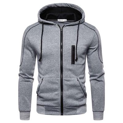 Men's Jackets Fashion Hoodies Long Sleeve Zipper Hoodie Hooded Fleece Sweatshirts Casual Sports Men Clothing