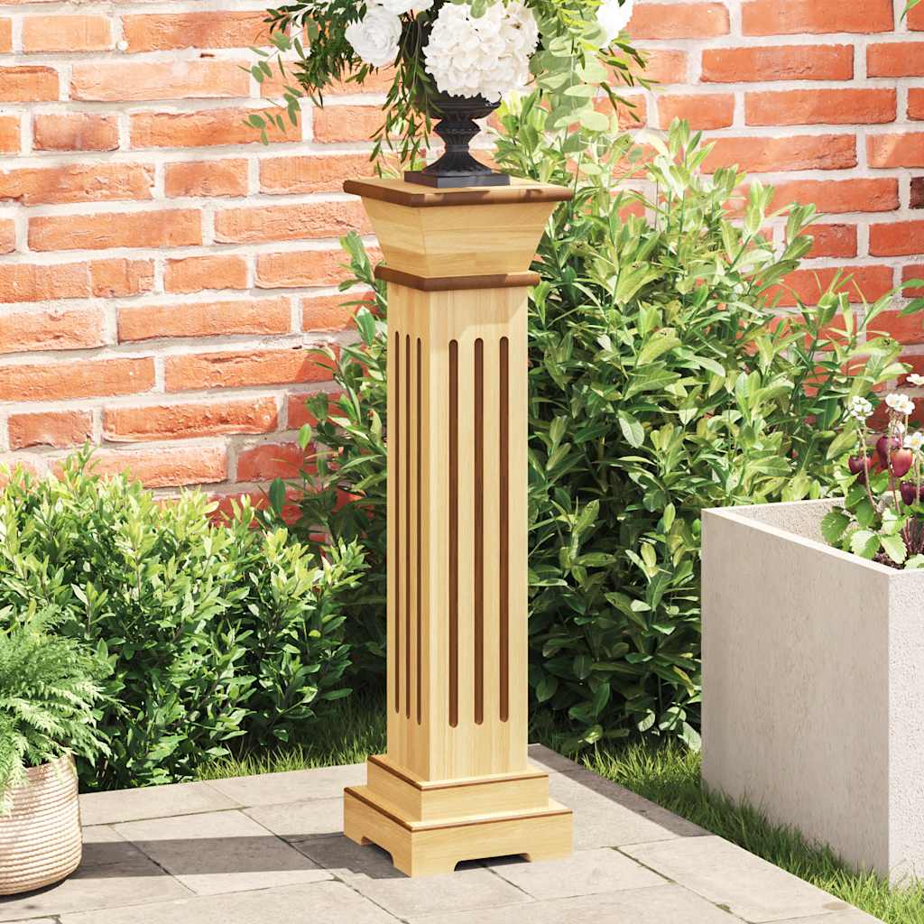 Vidaxl Klasyczny Kwietnik Kolumna, Jasne Drewno, 17X17X66 Cm, Mdf