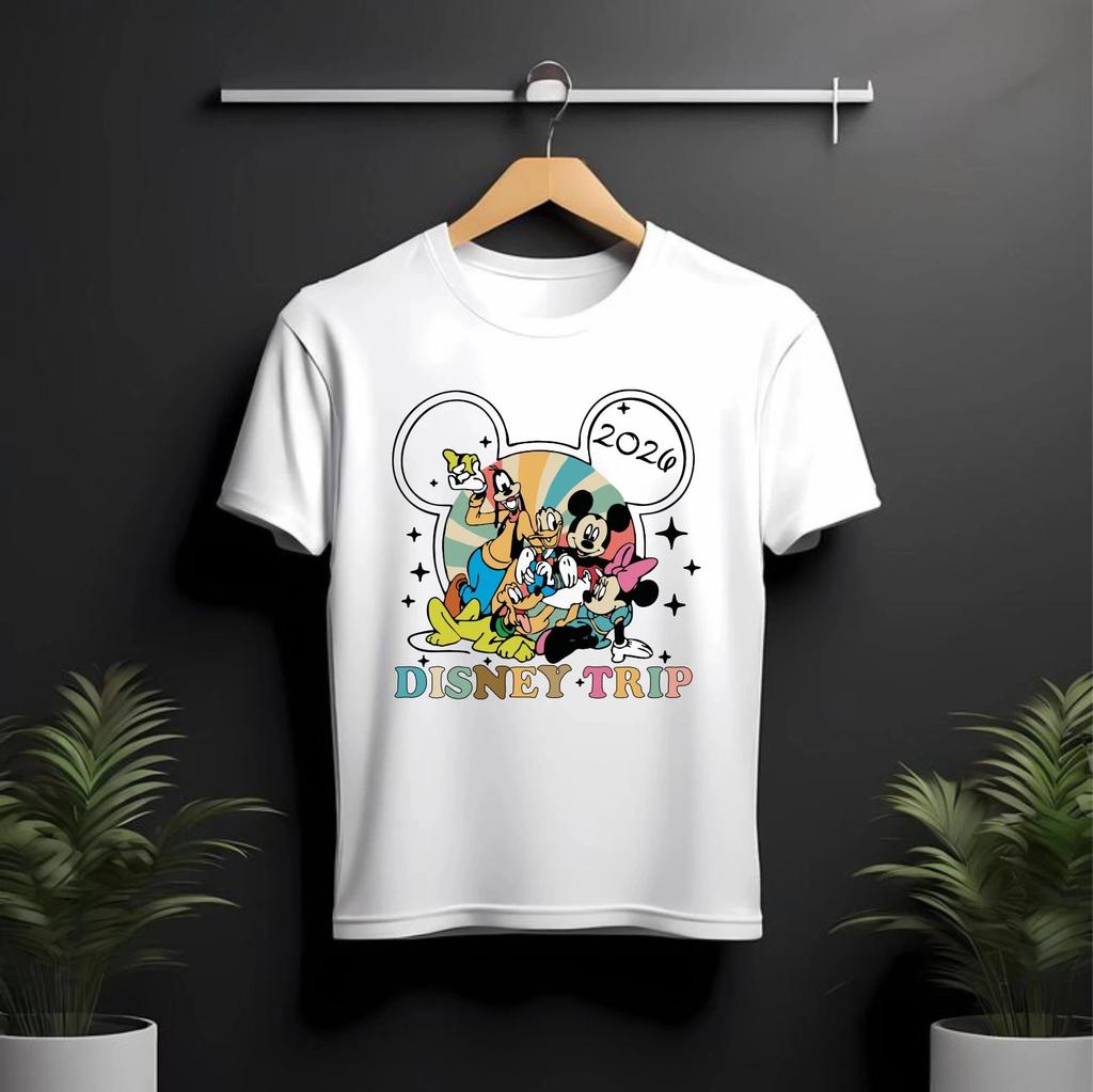 Disney Trip 2026 Tshirt, Mickey and FriendsFamily Trip Shirt, Disney Cartoon Tee
