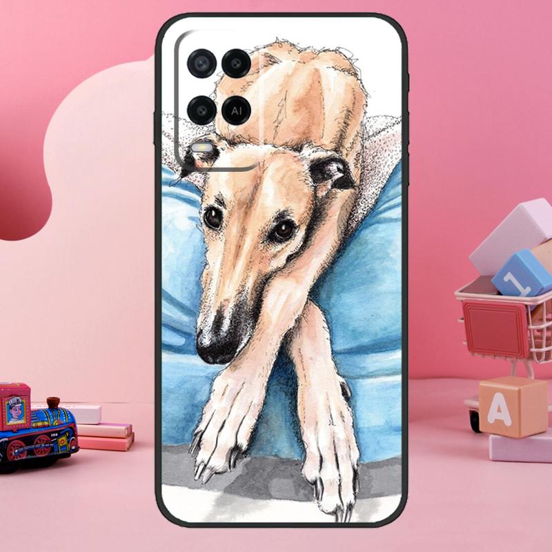 Galgo Greyhound Dog Case For Oppo A98 A78 A18 A38 A58 A60 A80 A40 A77 A57 A17 A74 A54 A94 A96 A76 A16 A15 A5 Pro