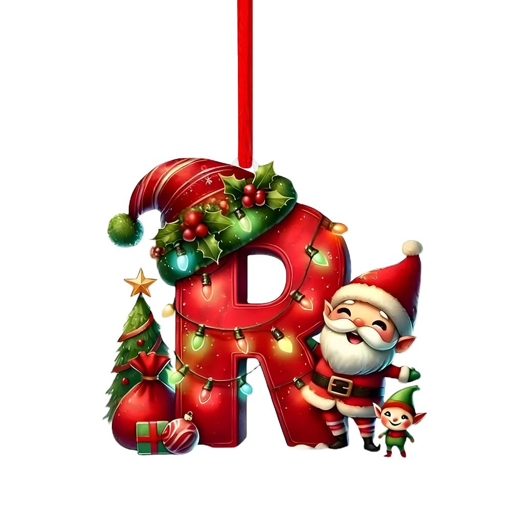 26 Letter,Christmas,Ornaments,Acrylic,1