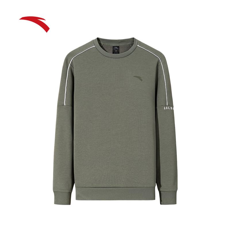 Anta Men's Fleece Lined Round Neck Sweatshirt