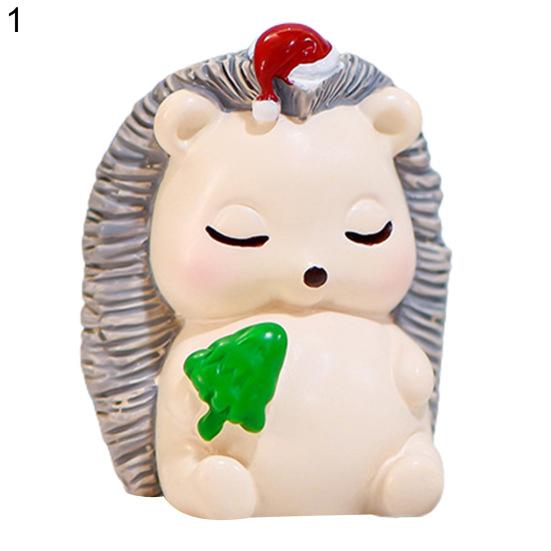 Stylový krásný vánoční motiv miniaturní socha Malé ozdoby na panenky z pryskyřice Dekor na plochu