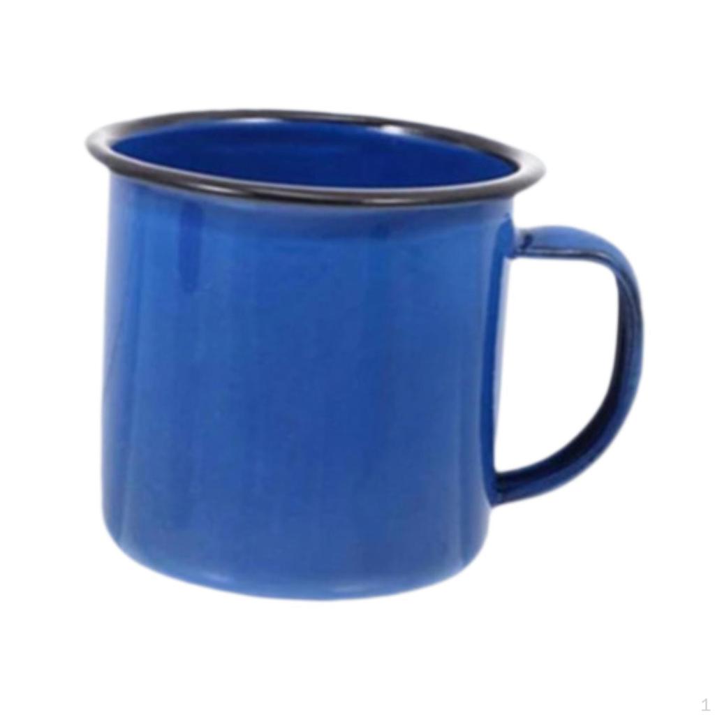 Conjunto de canecas de café esmaltadas para uso diário