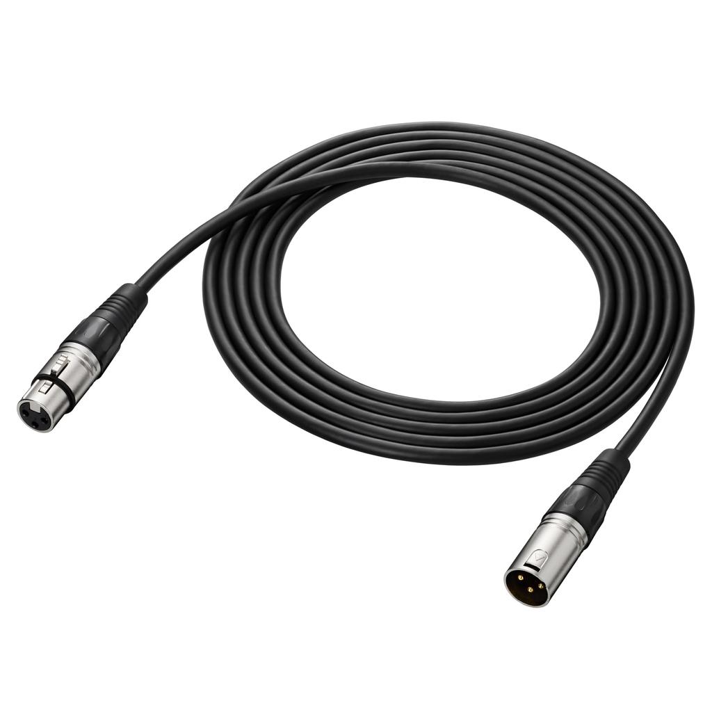 BK Microphone XLR Cannon for Condenser Phantom Power for Streaming Music Black Audio-Technica BX3/3.0 Cable, Cable, 3.0m, Microphones, +48V