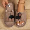 New dachshund home fluffy slippers warm spring and autumn slippers couple summer