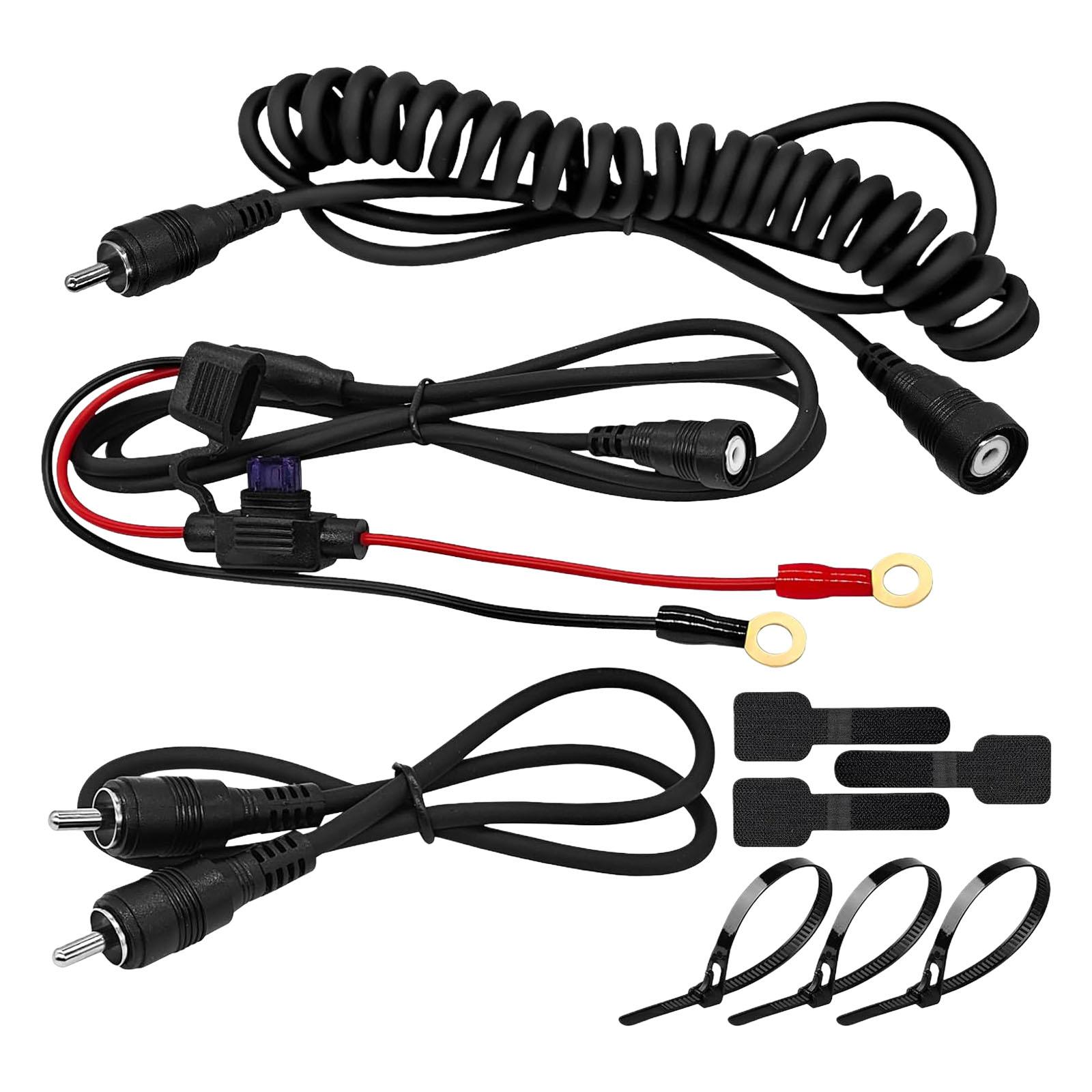 Heated Face Shield Wire Heated Shield Cord For Snowmobile Helmets Includes Battery Terminal Leads And Fuses Protection 1