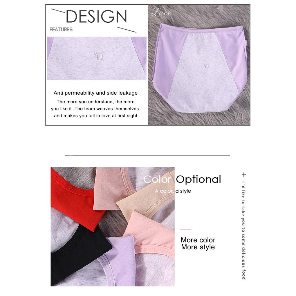 Women Panties With High Elasticity For Comfort All Day Long High Waist Menstrual Panties Underwear