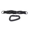 Plastic Carabiner D Ring Keychain Molle Webbing Gear Clip for Camping Hiking FishingBlack