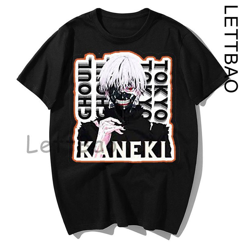 Casual Tops Japan Anime Tokyo Ghoul Funimation Kaneki Ken Cartoon Loose T Shirt Harajuku Punk Cool
