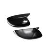 Glossy Black Ox Horn Rearview Mirror Lid Cover Trim For 2013- Nissan Sentra