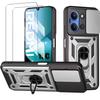 Protective Case - E.F.CONNECTION - for Xiaomi Redmi 15C - with Camera Cover - Silver - 2 Glasses
