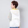 Women Vest Sunscreen Hooded Vest Women Fashion Sleeveless Jackets Coats Female Short Waistcoat Outerwear Plus Size